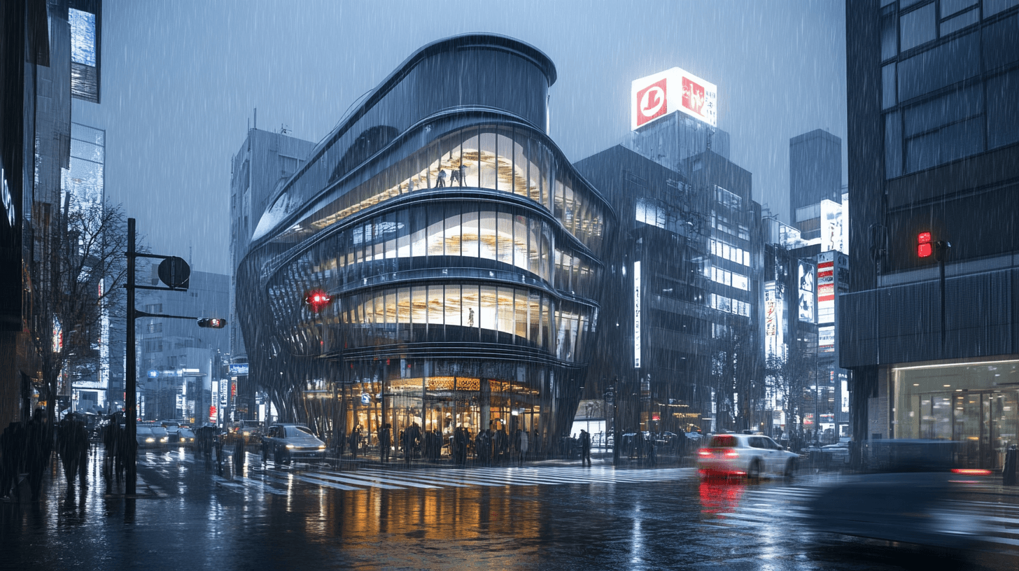Kengo Kuma futuristic fusion