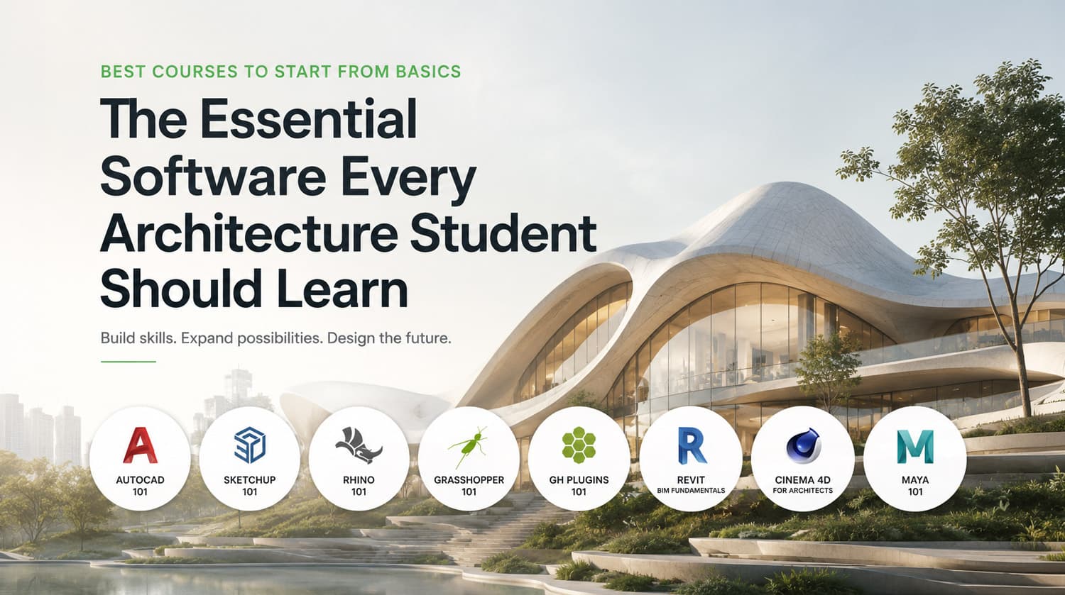 8 Essential Courses to Start Learning Architectural Software