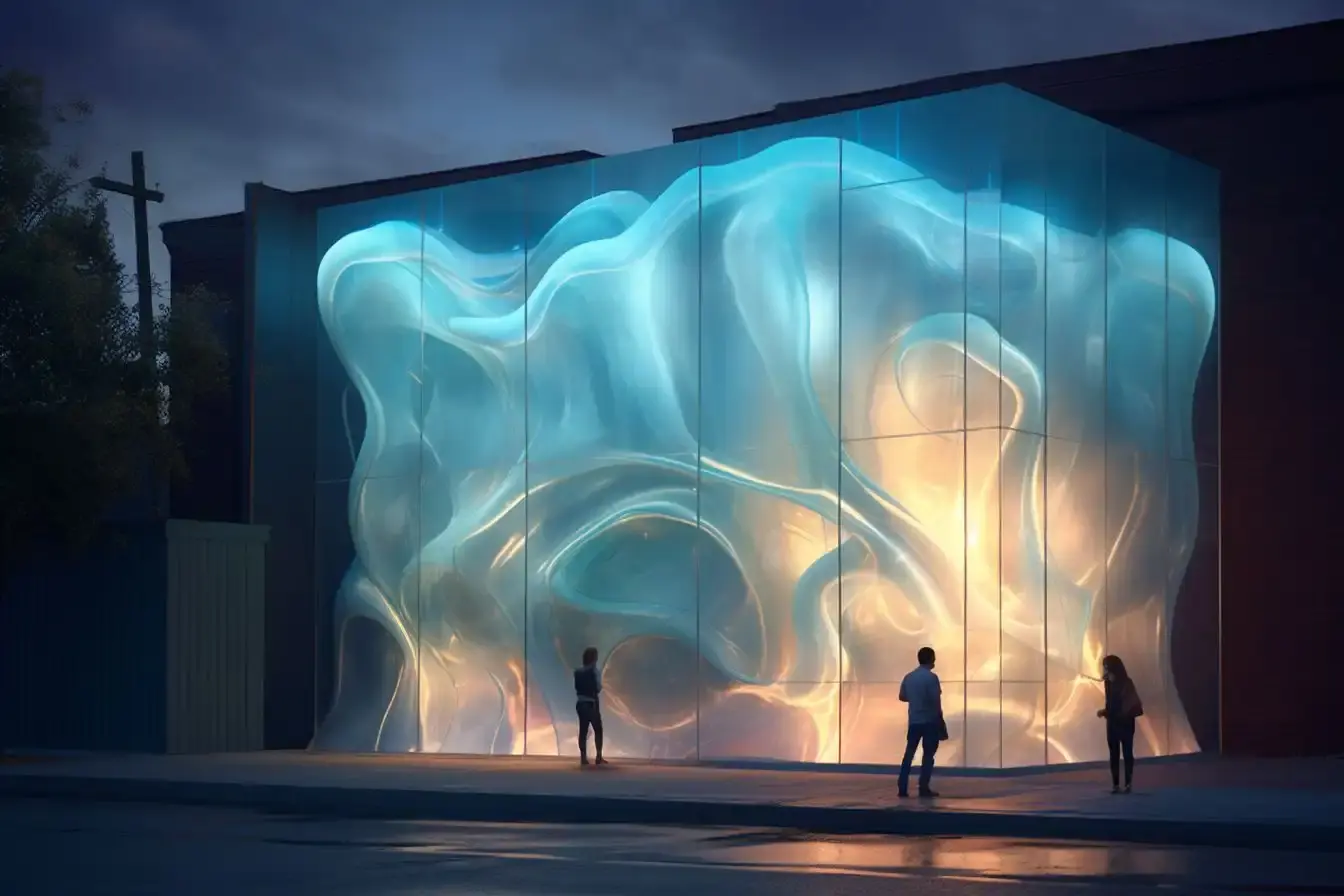 Transforming Architecture: 3D Models to Ethereal Art