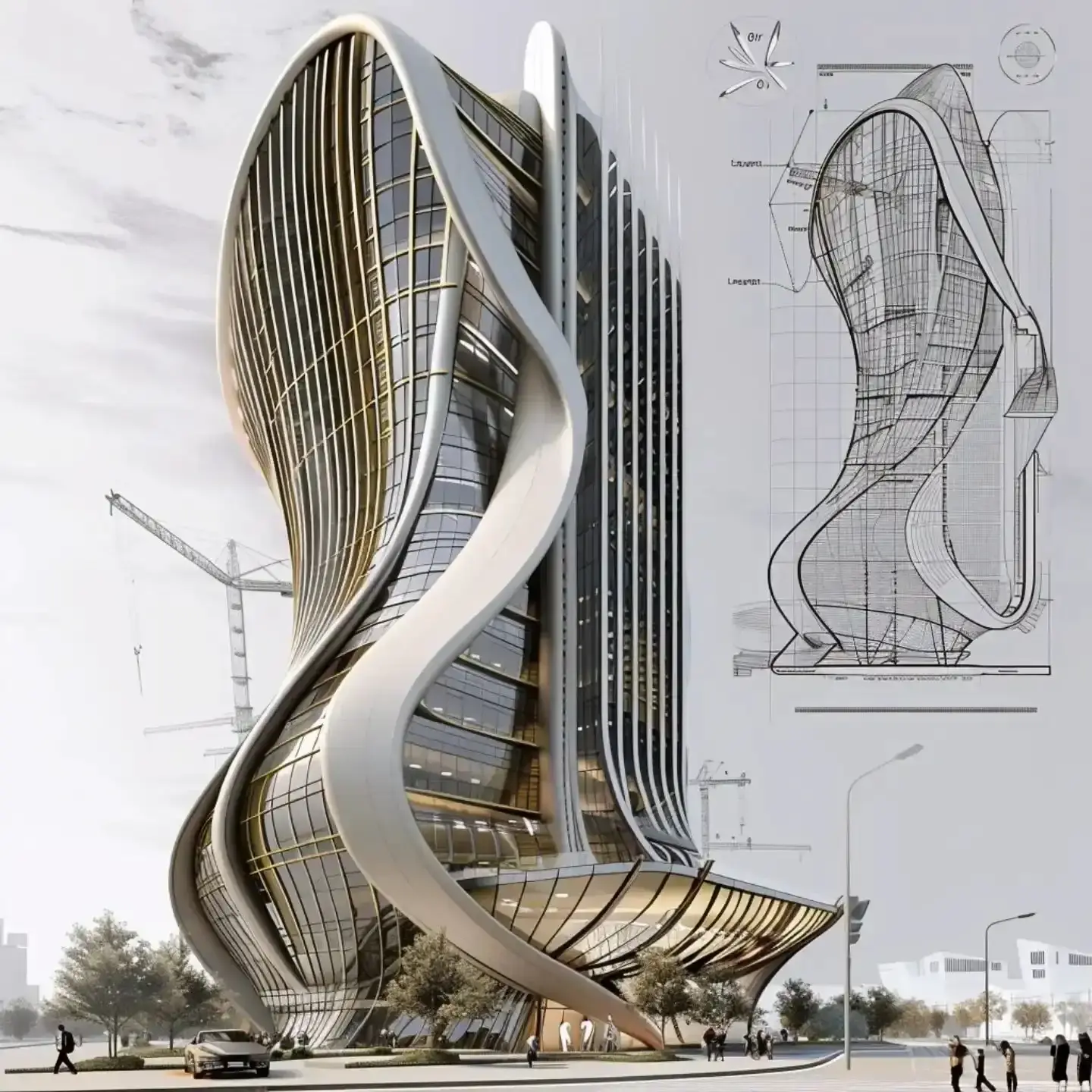 Transforming Architecture: 3D Models to Ethereal Art