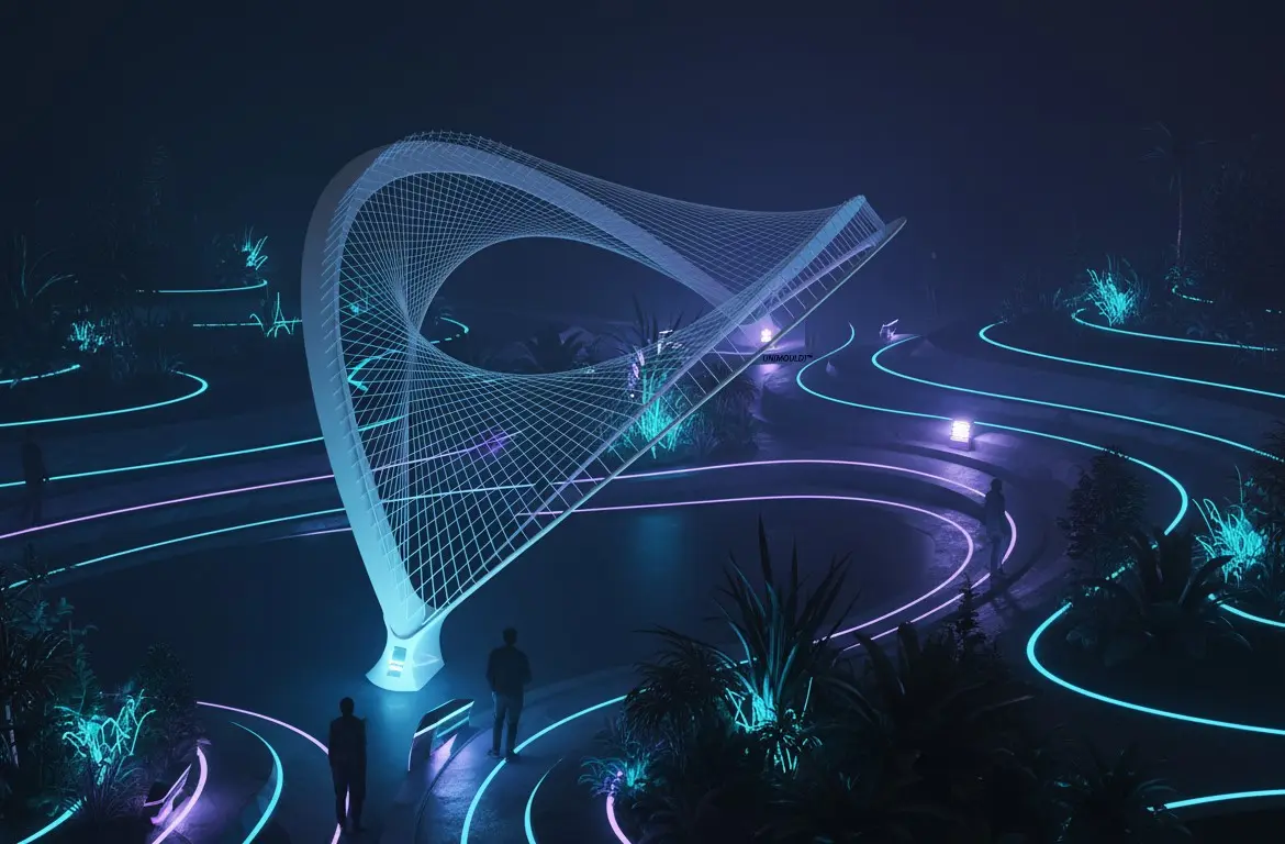 Fibrous Architecture: Robotic Fabrication & AI Rendering