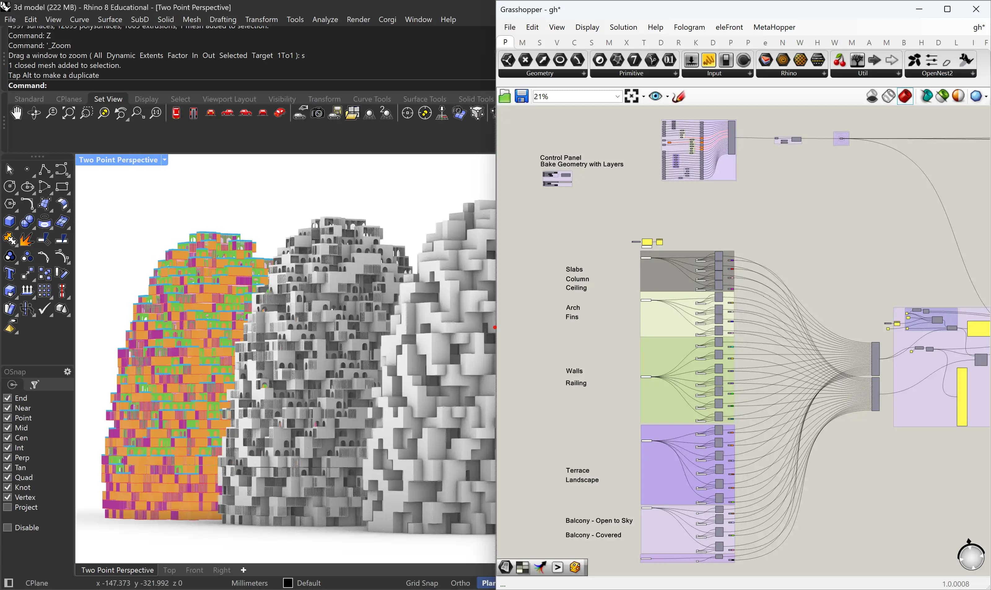 The Logic Behind Data Structures and Automation in Grasshopper3D