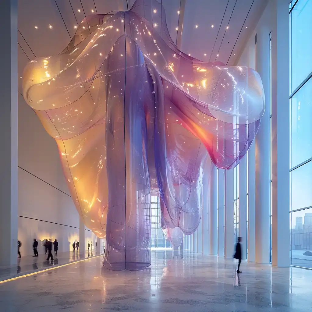 Transforming Architecture: 3D Models to Ethereal Art