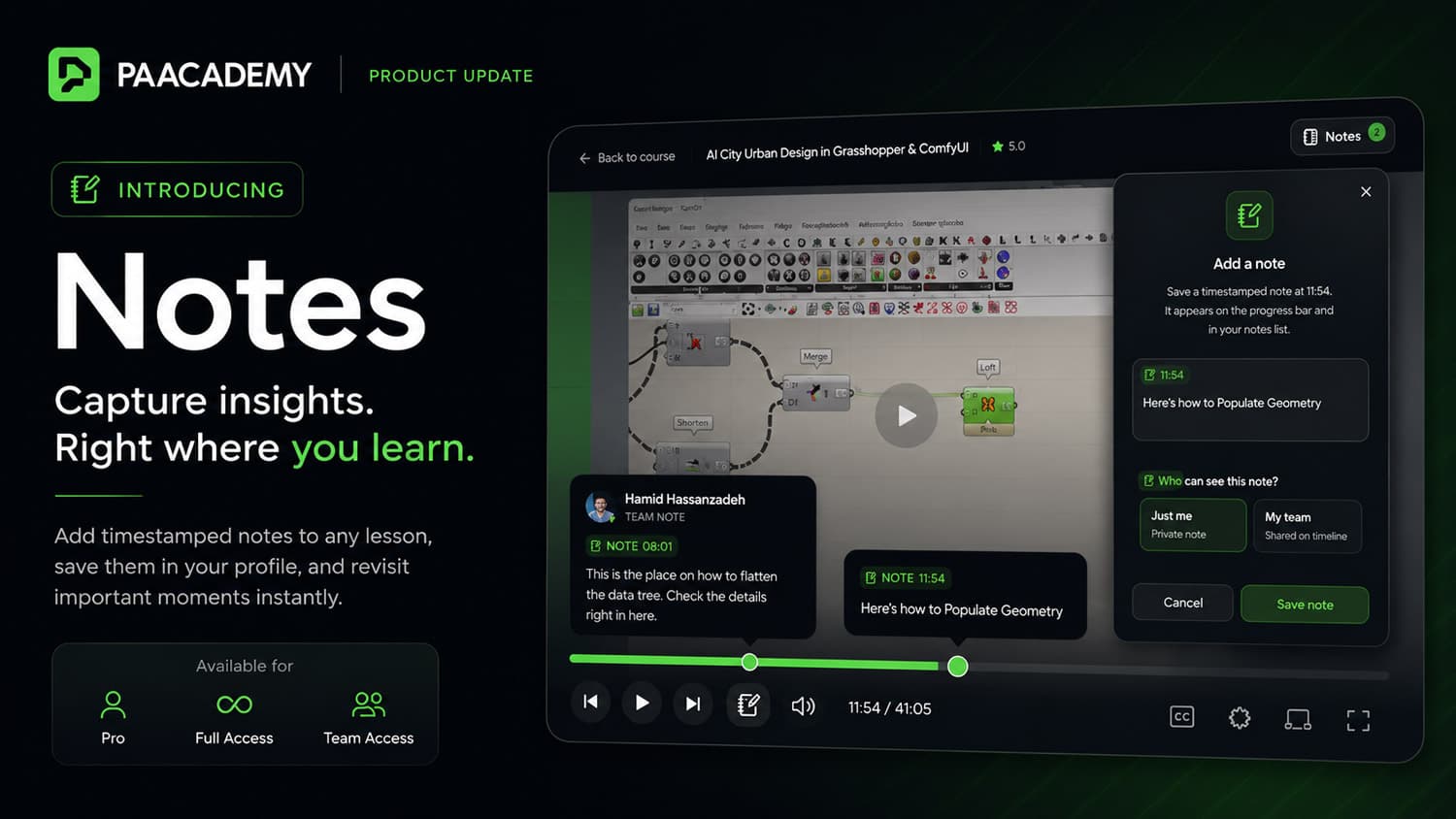 Introducing Notes: Capture Insights While You Learn on PAACADEMY