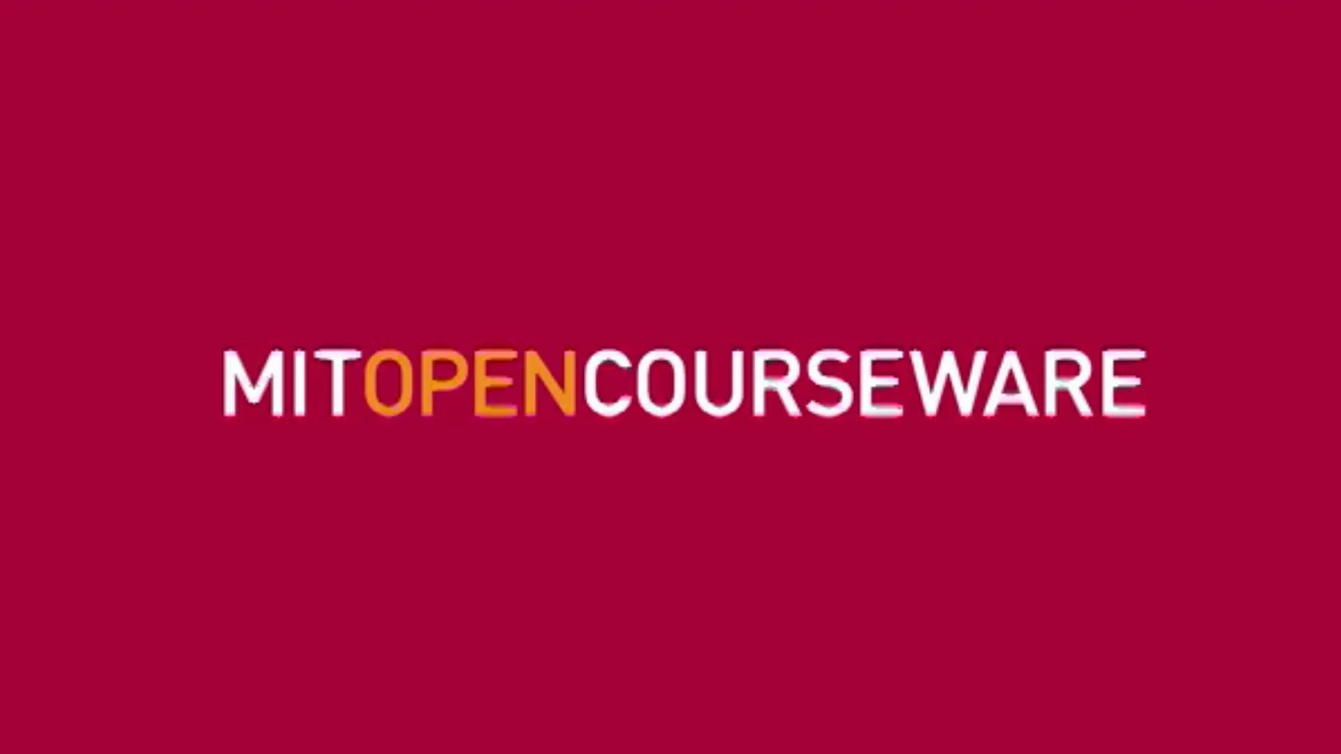 MIT Open Course Ware
