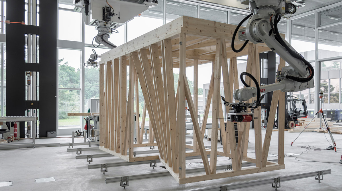 Robotic Prefabrication of timber frame 