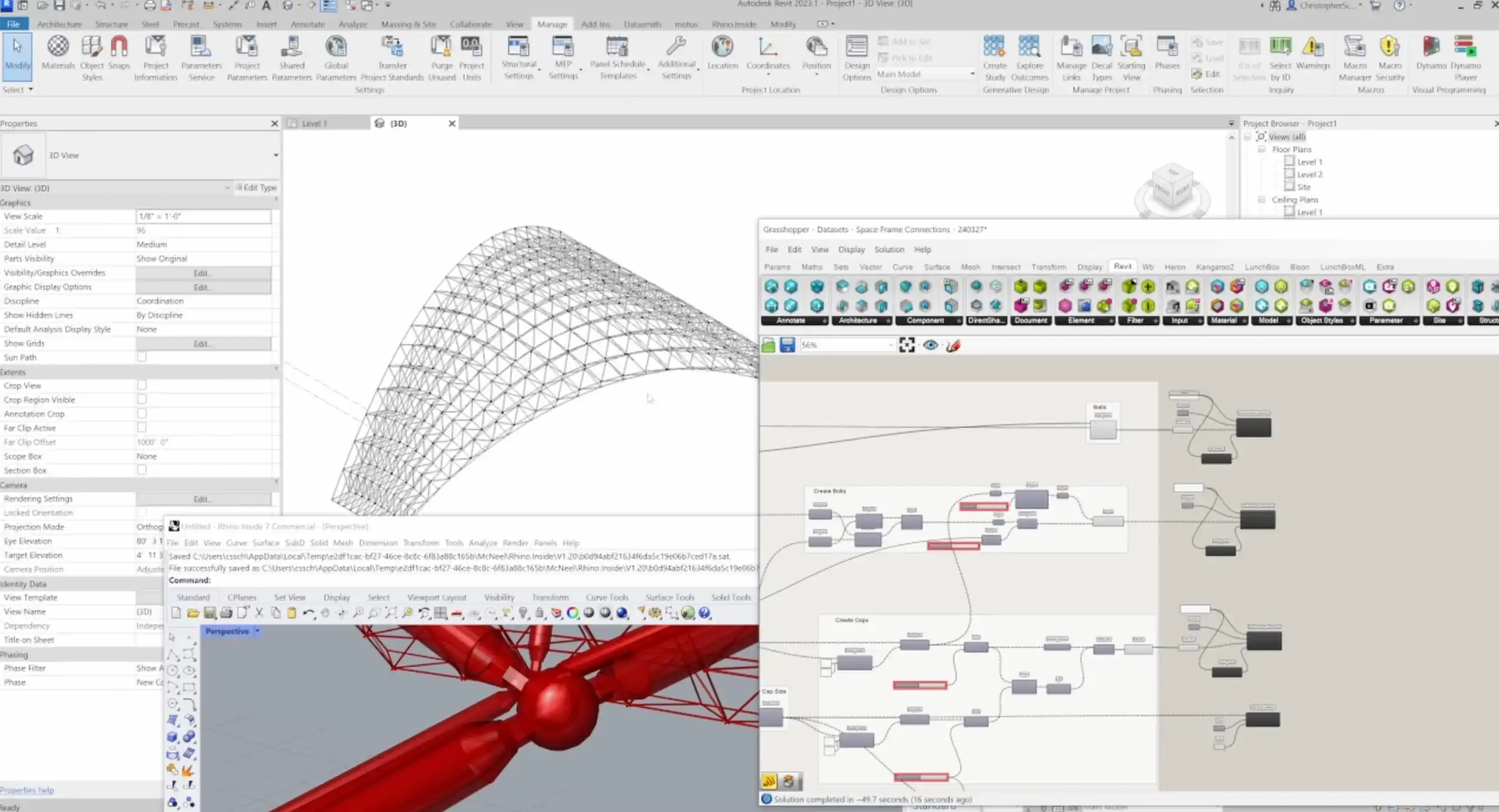 rhino.inside Grasshopper 3D Plugin