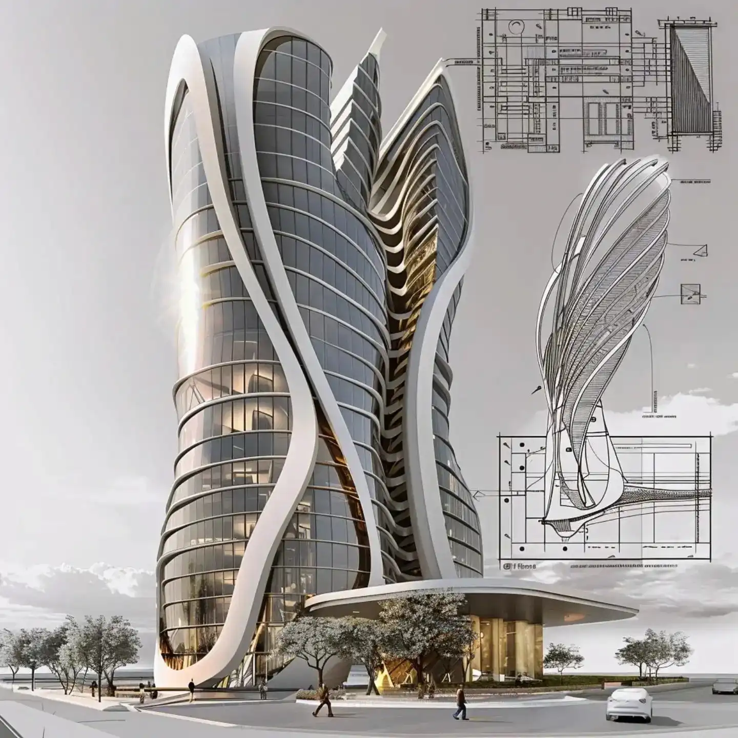 Transforming Architecture: 3D Models to Ethereal Art