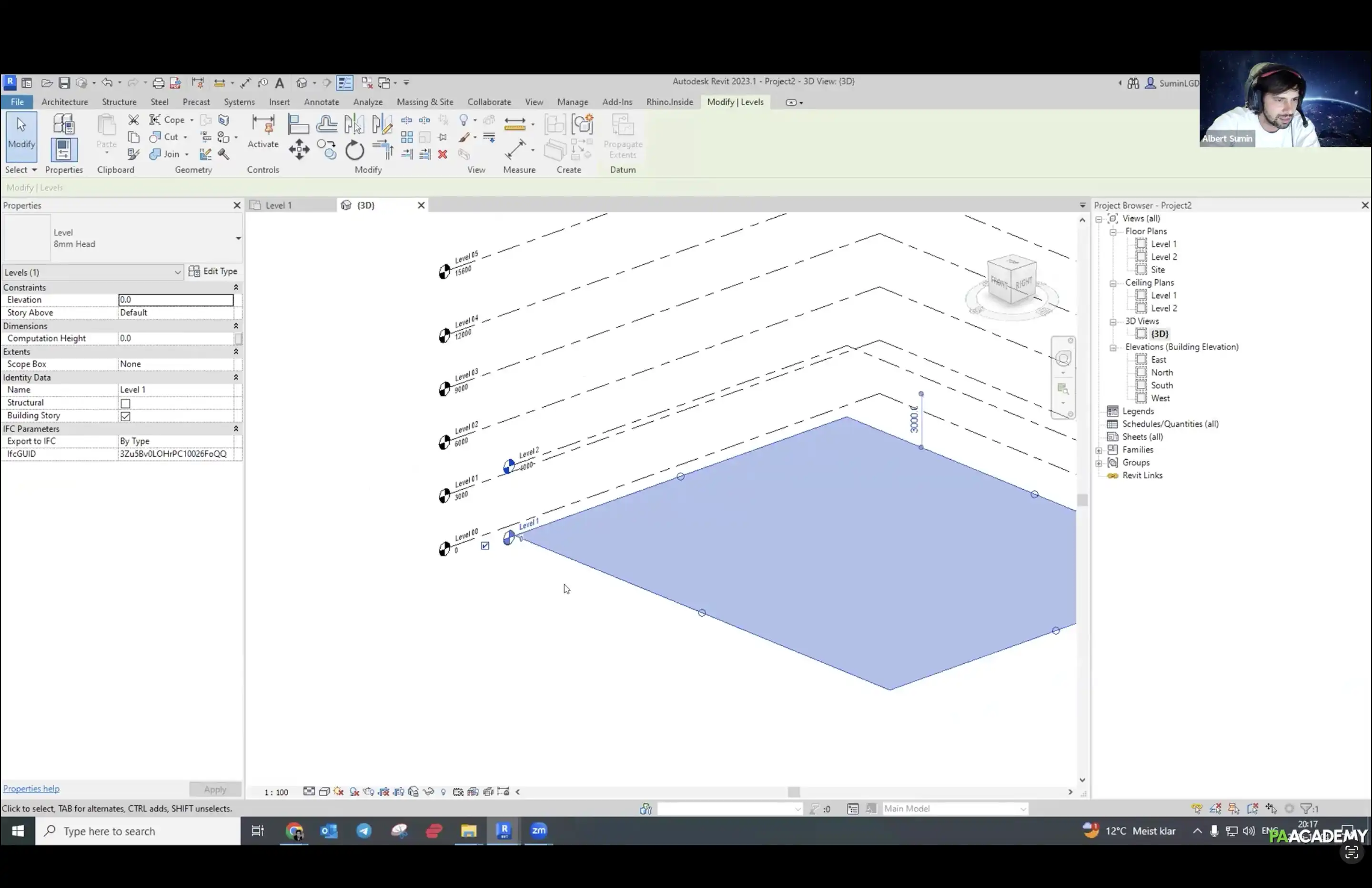 bim rhino inside tower screenshot