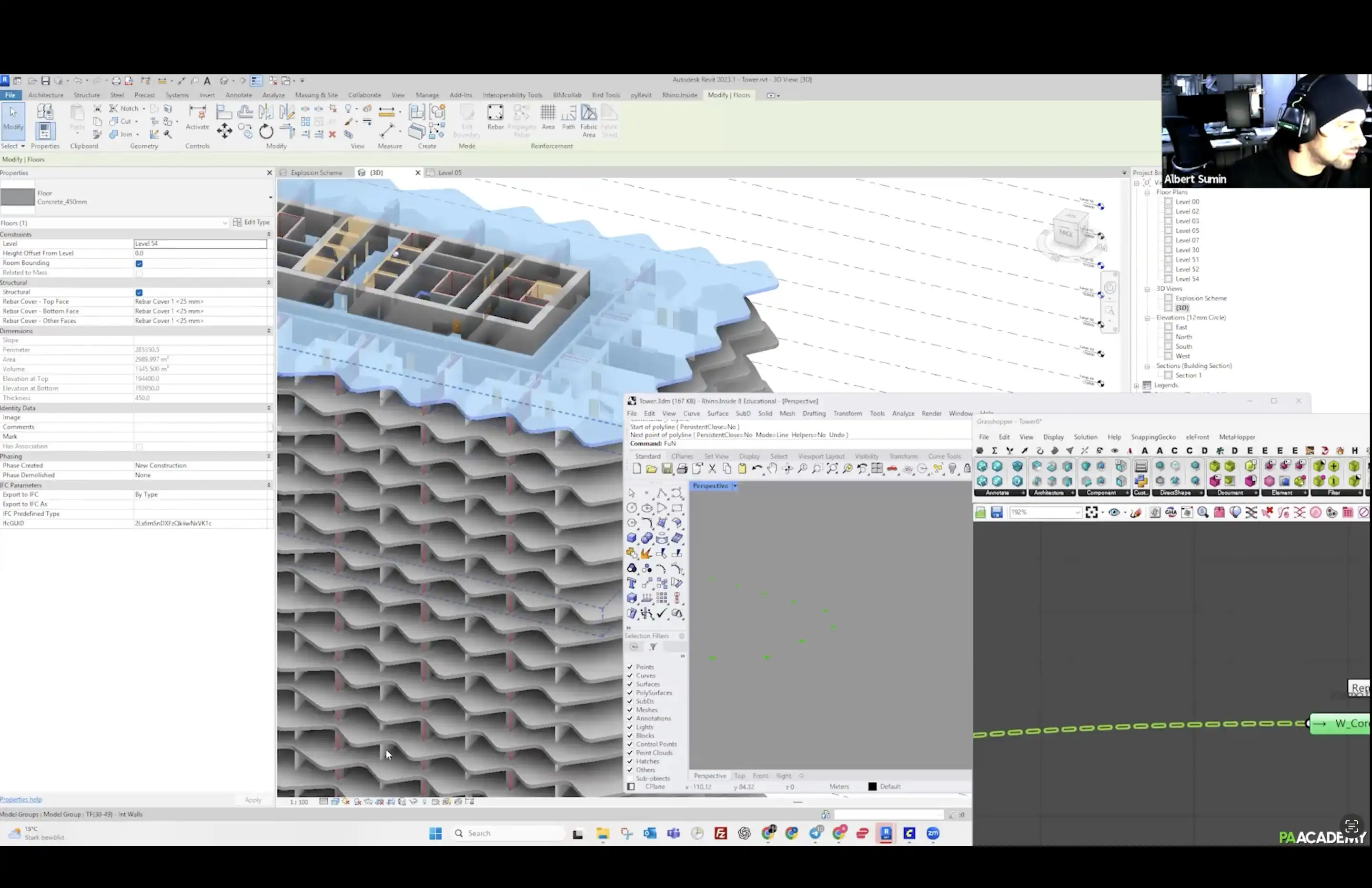 BIM & Rhino.Inside for Advanced Tower Design | PAACADEMY