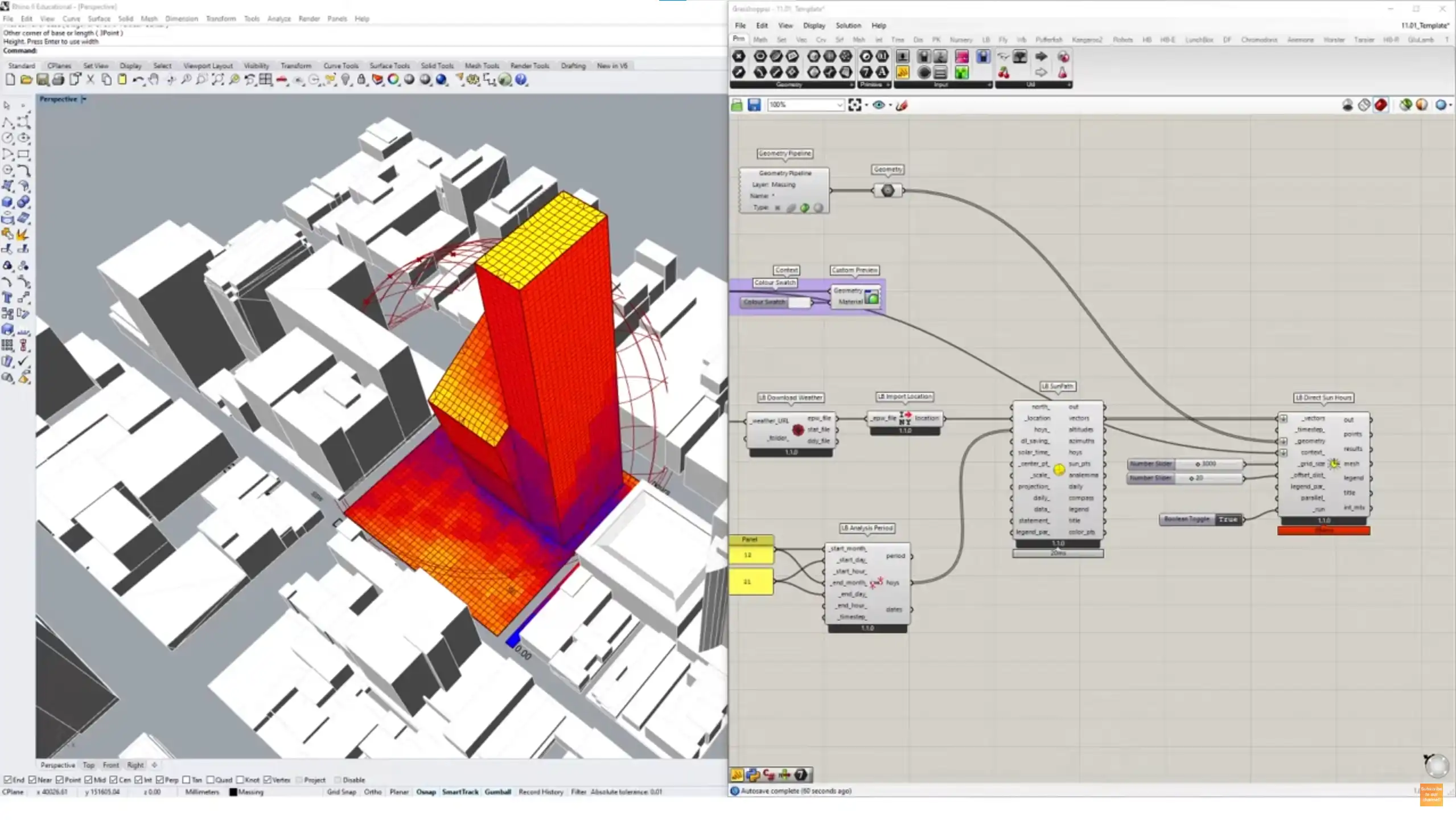 ladybug tools Grasshopper 3D Plugin