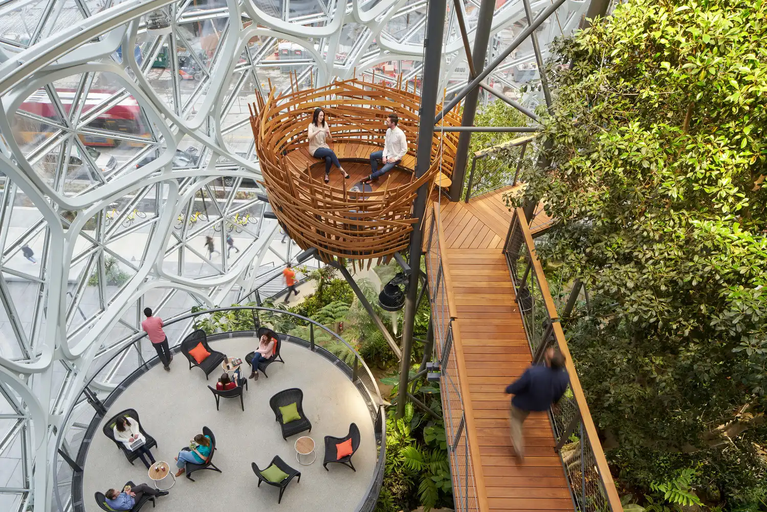 Amazon Spheres in Seattle © Bruce Damonte 